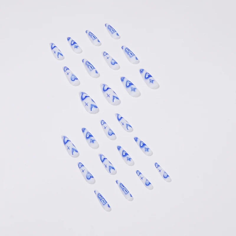 Artful Nail Extensions with heart-shaped and modern designs Stornfield