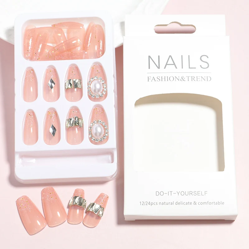 Premium Decorative Press-On Nail Set Stornfield