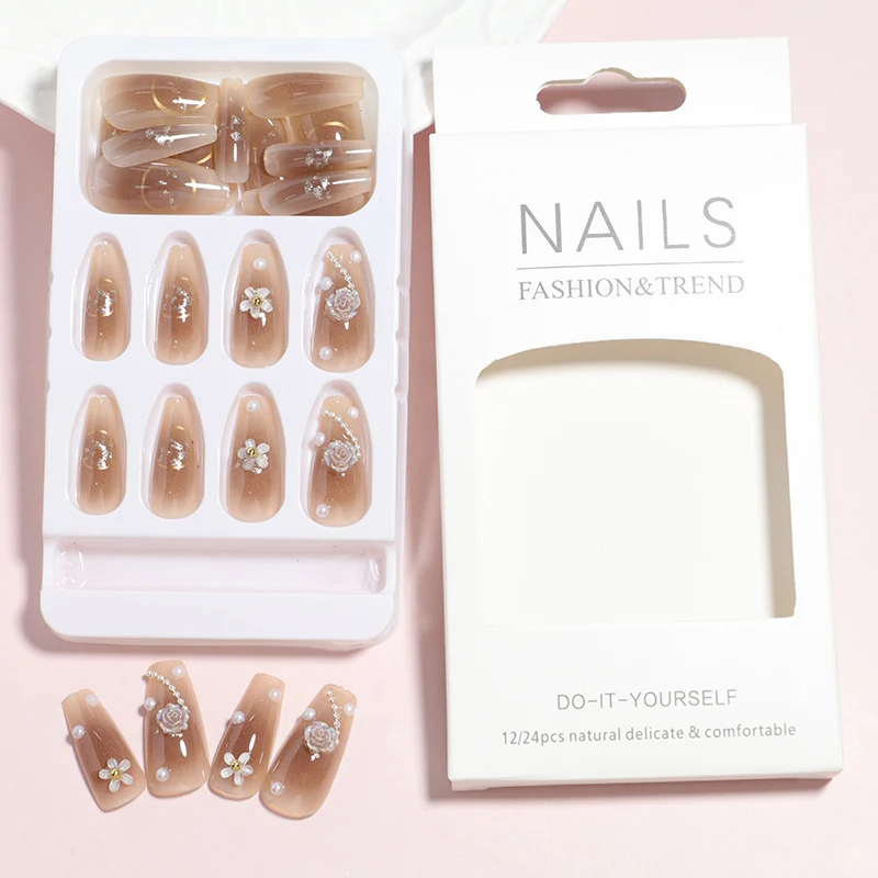 Premium Decorative Press-On Nail Set Stornfield