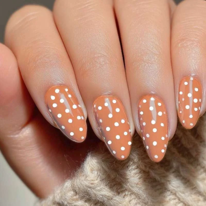 Polka Dot Stiletto Press-On Nails Stornfield