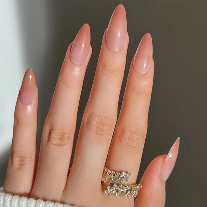 Natural Glossy Press-On Nail Tips Stornfield