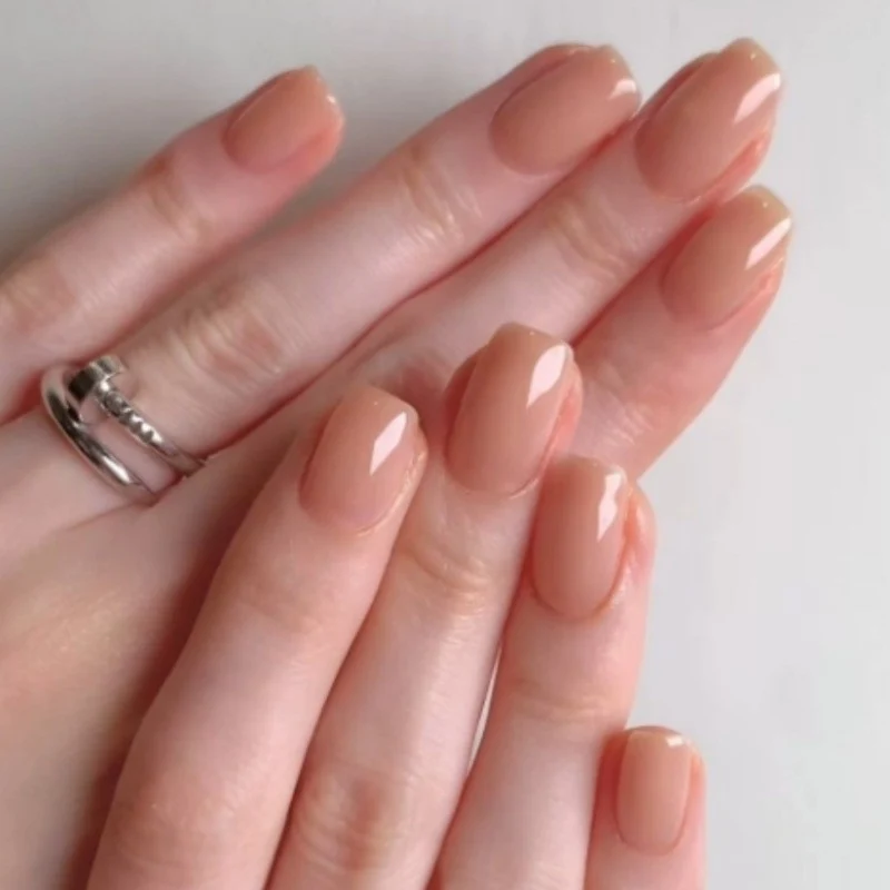 Natural Glossy Press-On Nail Set Stornfield