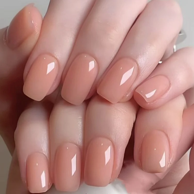 Natural Glossy Press-On Nail Set Stornfield