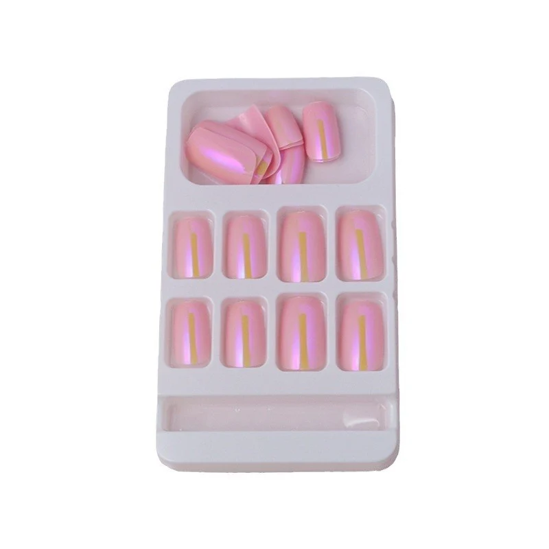 Natural French Tip Press-On Nails Stornfield