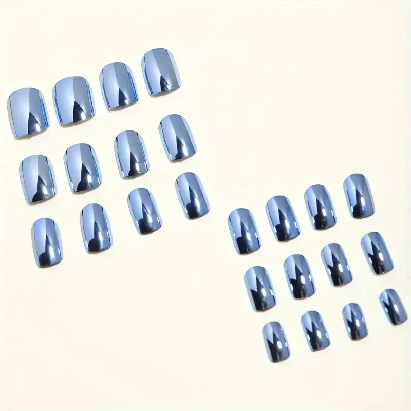 Metallic Finish Press-On Nail Set Stornfield