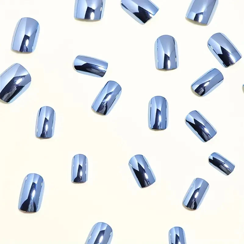 Metallic Finish Press-On Nail Set Stornfield