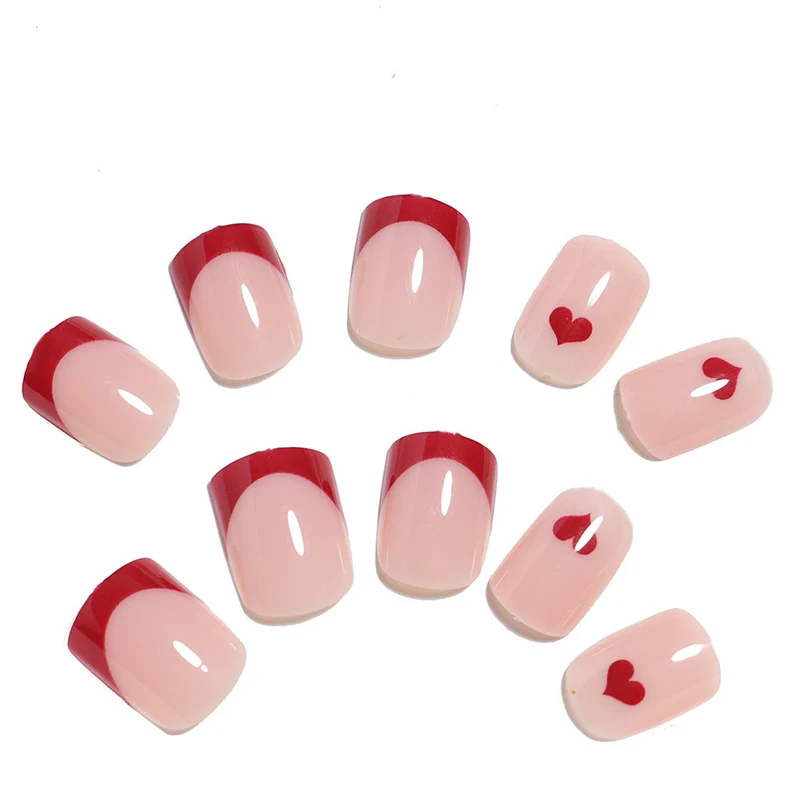 Heart-Shaped Custom Nail Art Stornfield