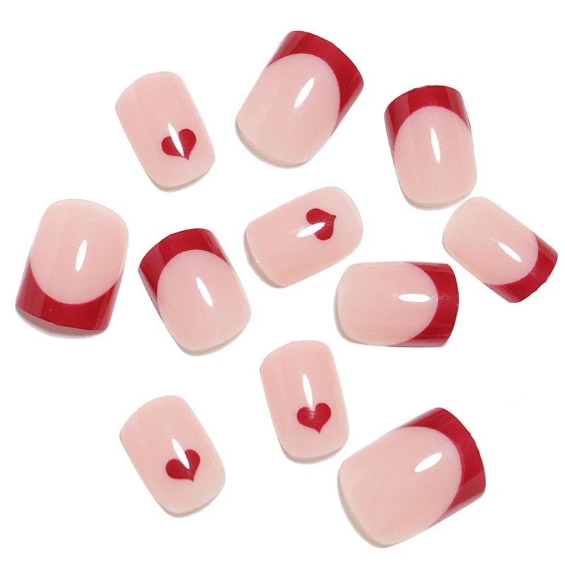 Heart-Shaped Custom Nail Art Stornfield