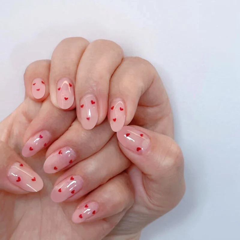 Heart-Design Press-On Nails Stornfield