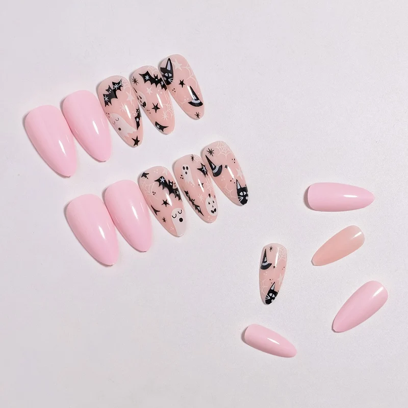 Halloween-Themed Press-On Nail Art Stornfield