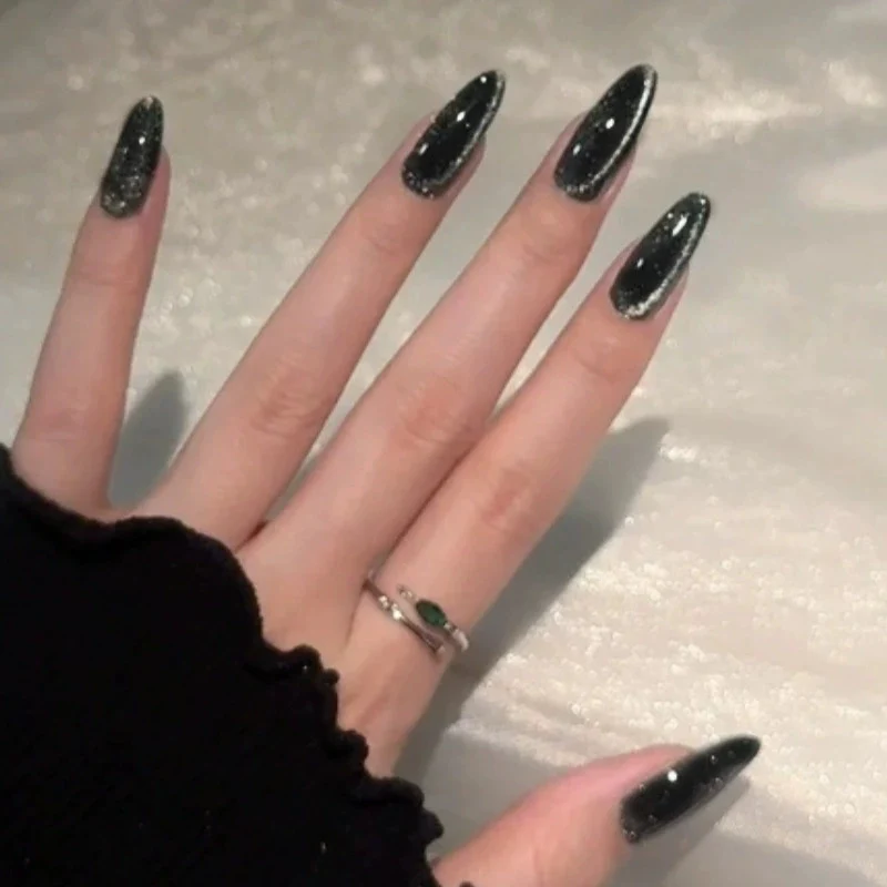 Glossy Stiletto Press-On Nail Enhancements Stornfield