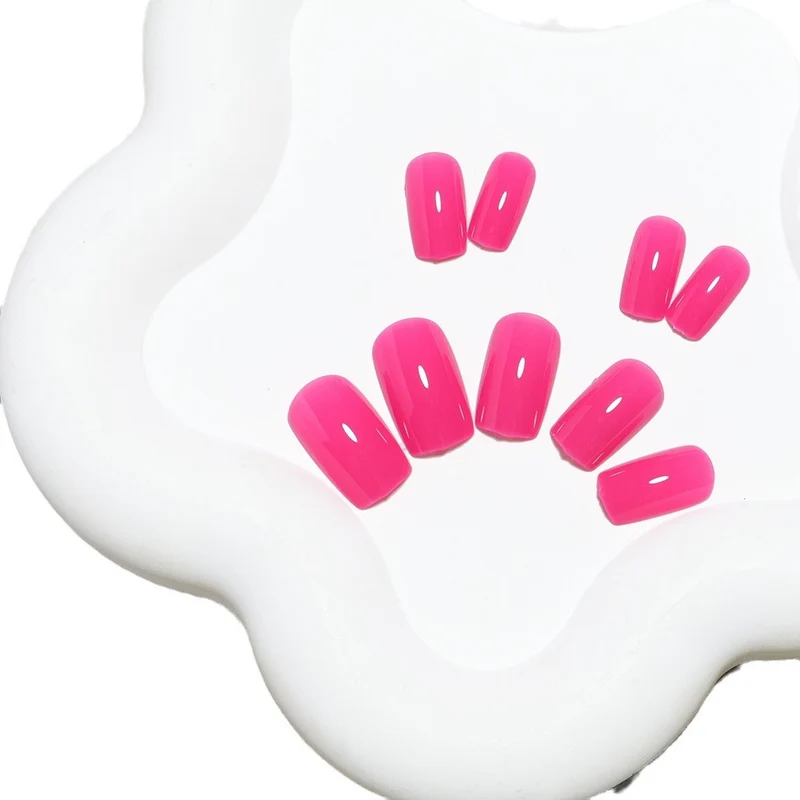 Glossy Sculpted Press-On Nail Set Stornfield