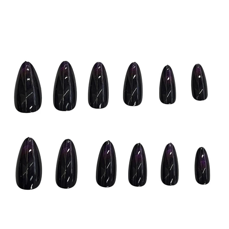 Glossy Elegant Almond-Shaped Press-On Nails Stornfield