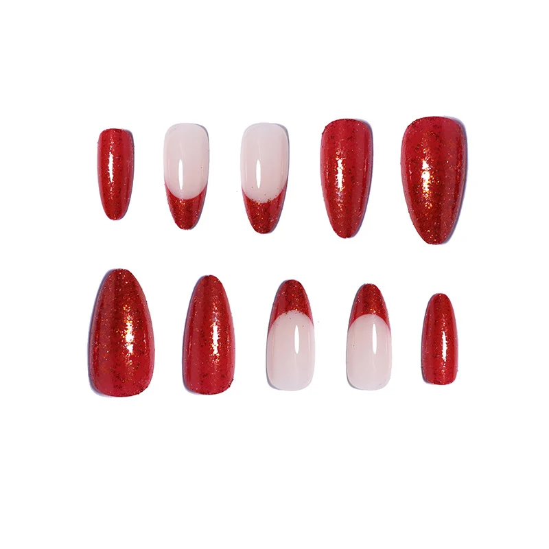 Glittery Stiletto Press-On Nail Tips Stornfield