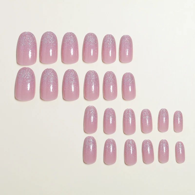 Glittery Elegant Press-On Nail Set Stornfield