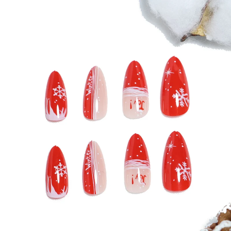 Festive Themed Press-On Nail Art Set Stornfield