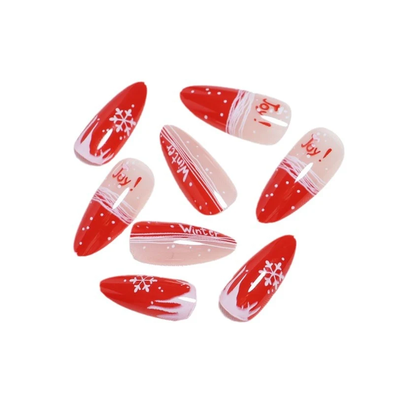 Festive Themed Press-On Nail Art Set Stornfield