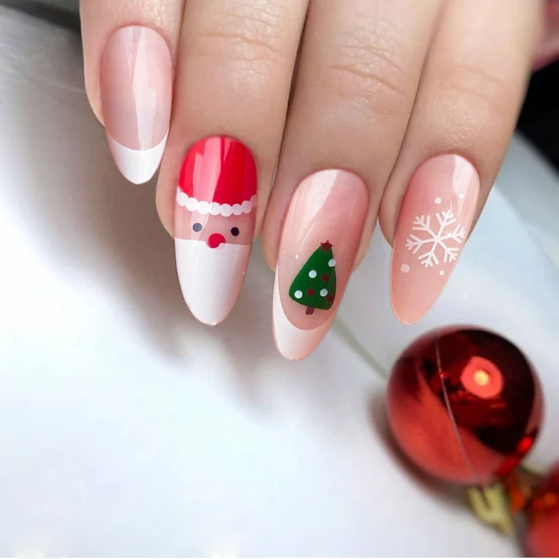 Festive Seasonal Press-On Nail Art Stornfield