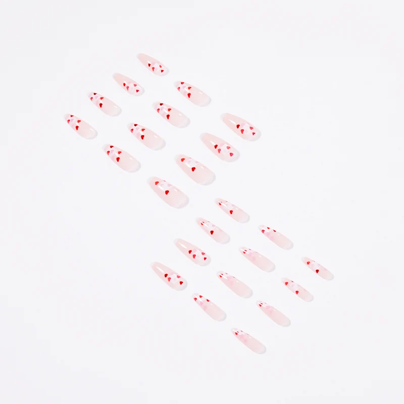 Artistic Nail Extensions with Heart Design Stornfield
