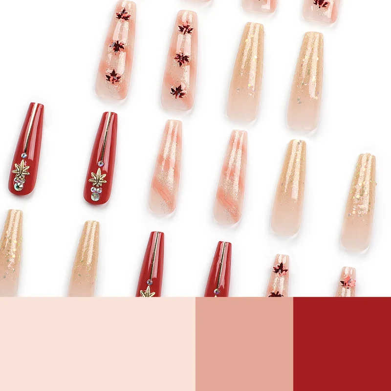 Artistic Nail Extensions with Autumn Motifs Stornfield