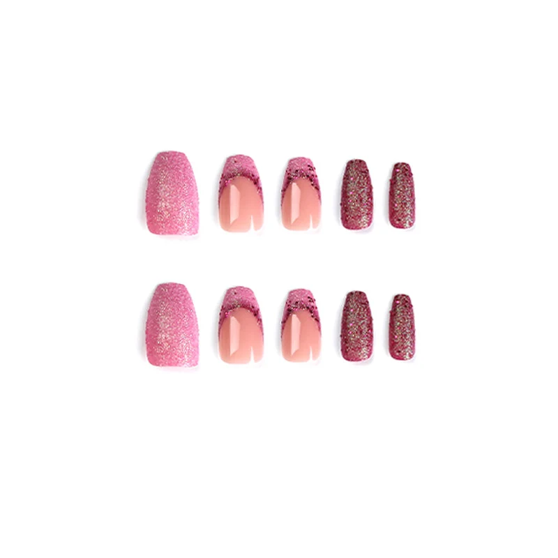 Artful Nail Extensions with Glittering Accents Stornfield