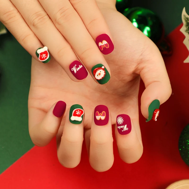 Artful Nail Extensions with Glitter and Rhinestone Embellishments Stornfield