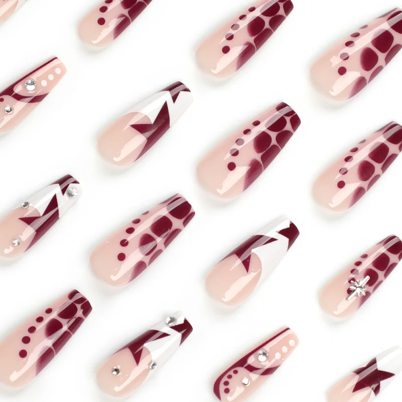 Artful Nail Extensions with Glitter and Star Motifs Stornfield