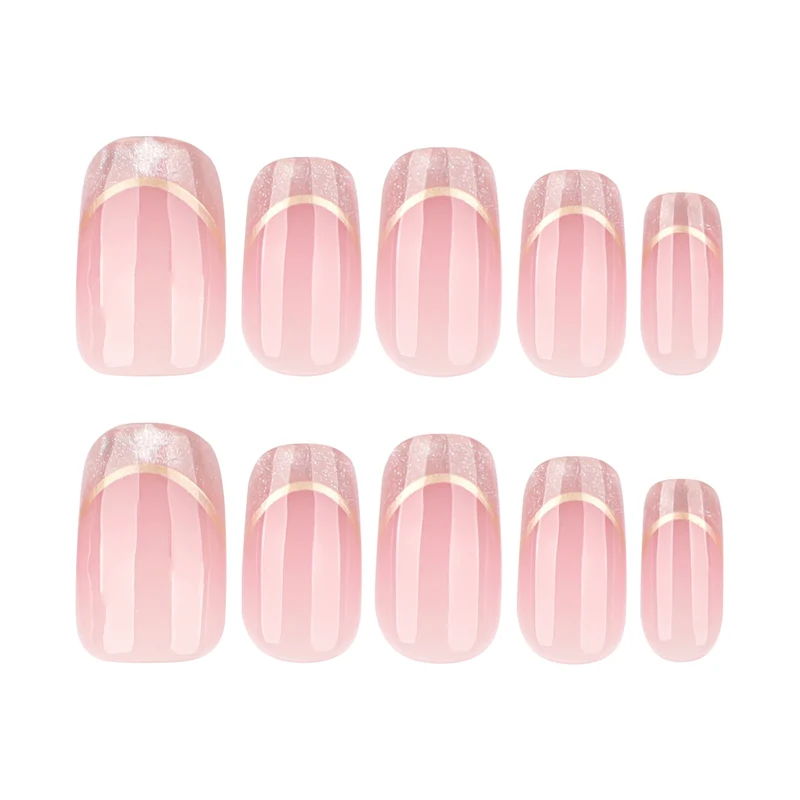 Artistic Nail Extensions with Glitter and Gold Details Stornfield