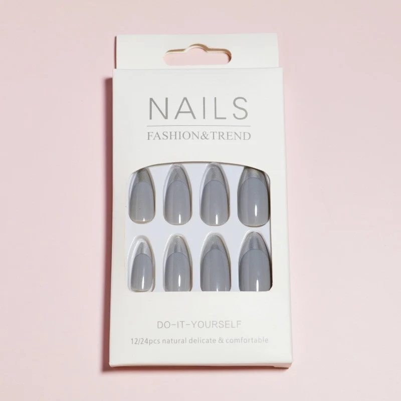 Elegant Stiletto French Tip Press-On Nails Stornfield
