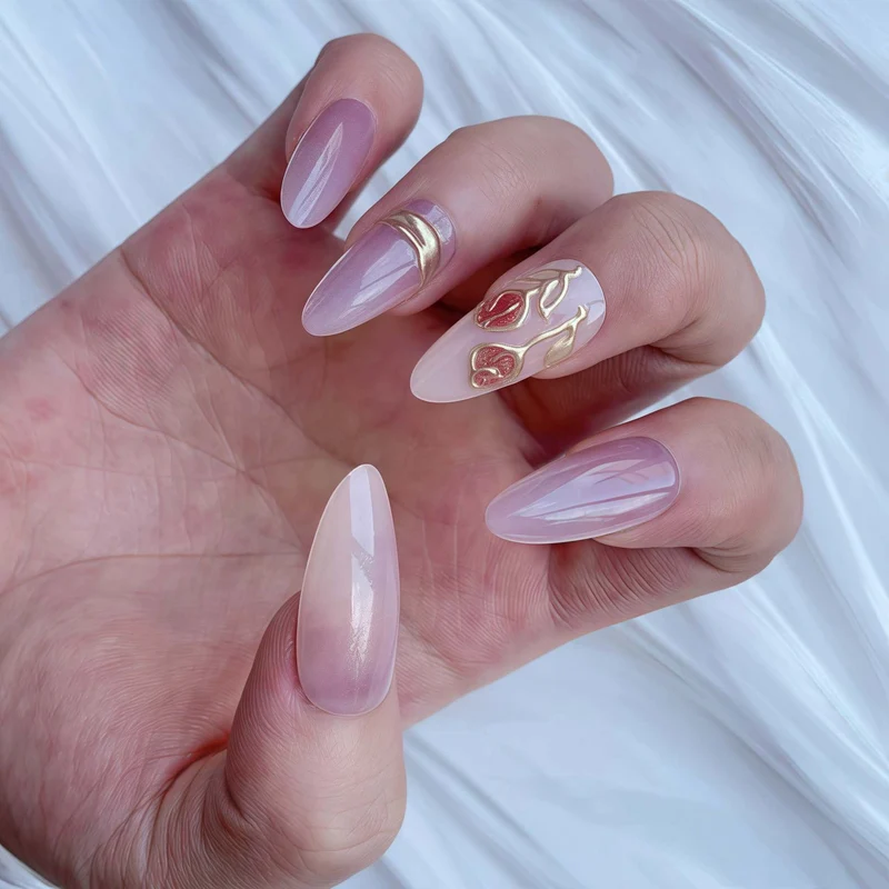 Elegant Press-on Nail Set Stornfield