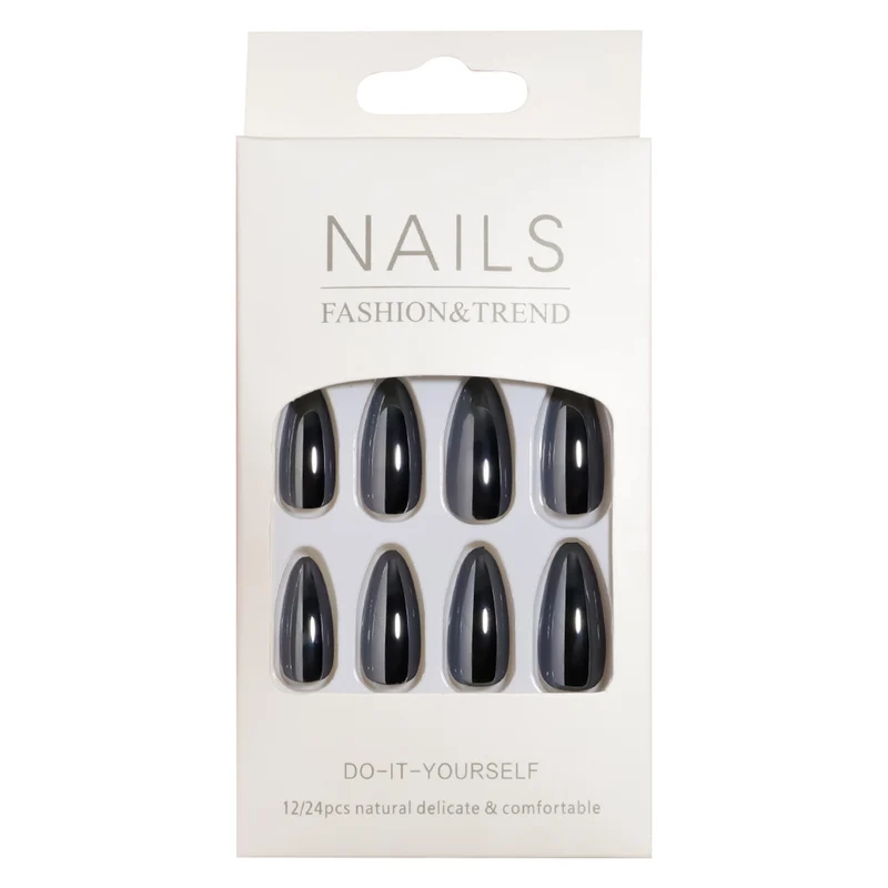 Elegant Mirror Finish Press-On Nail Set Stornfield