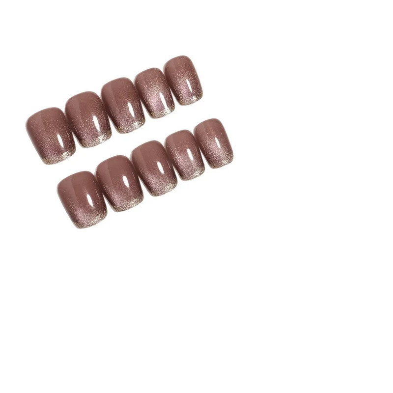 Elegant Metallic Press-On Nails Stornfield