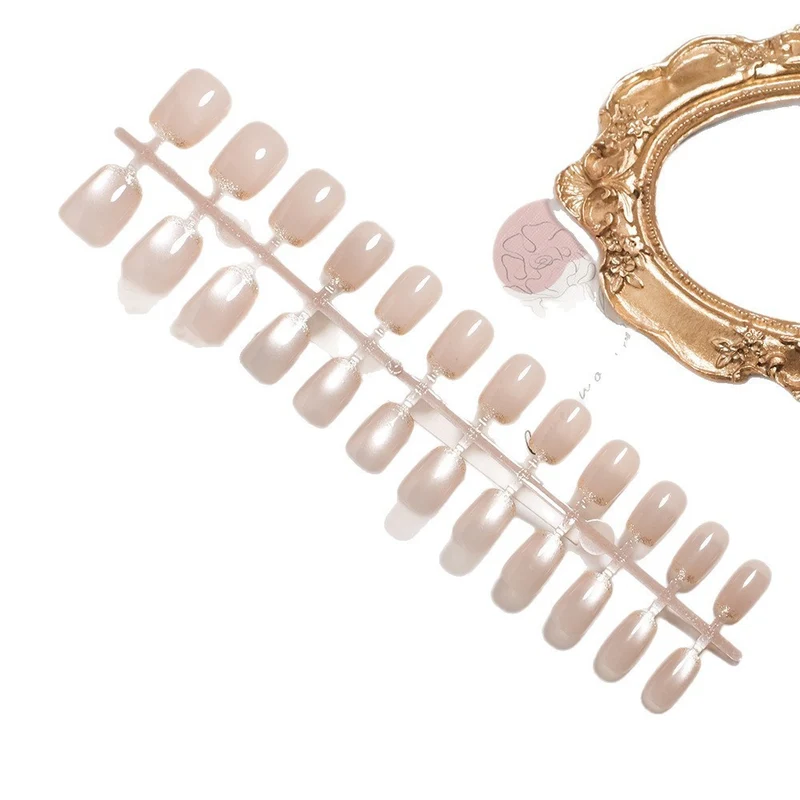 Elegant Glossy Ombre Press-On Nails Stornfield