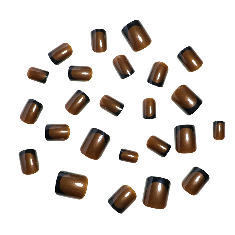 Elegant French Tip Press-On Nails Stornfield