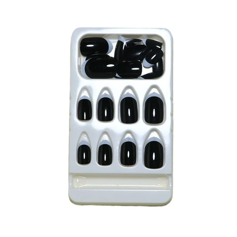 Elegant French Tip Press-On Nail Set Stornfield