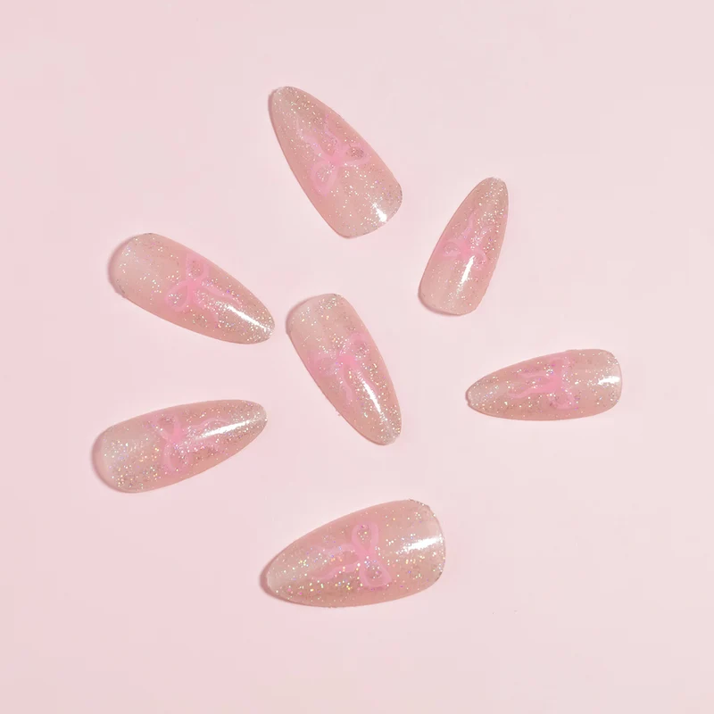 DIY Gradient Glitter Press-On Nails Stornfield