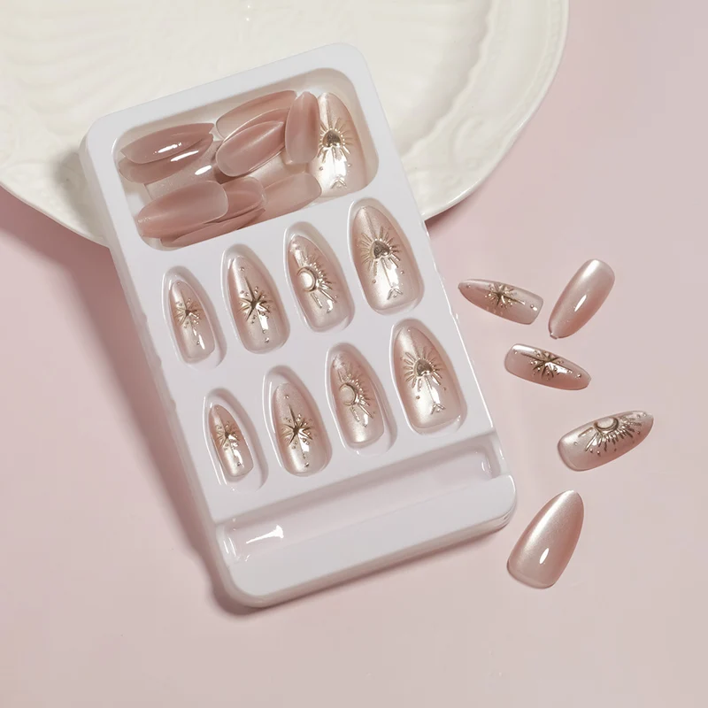 DIY Designer Press-On Nail Set Stornfield