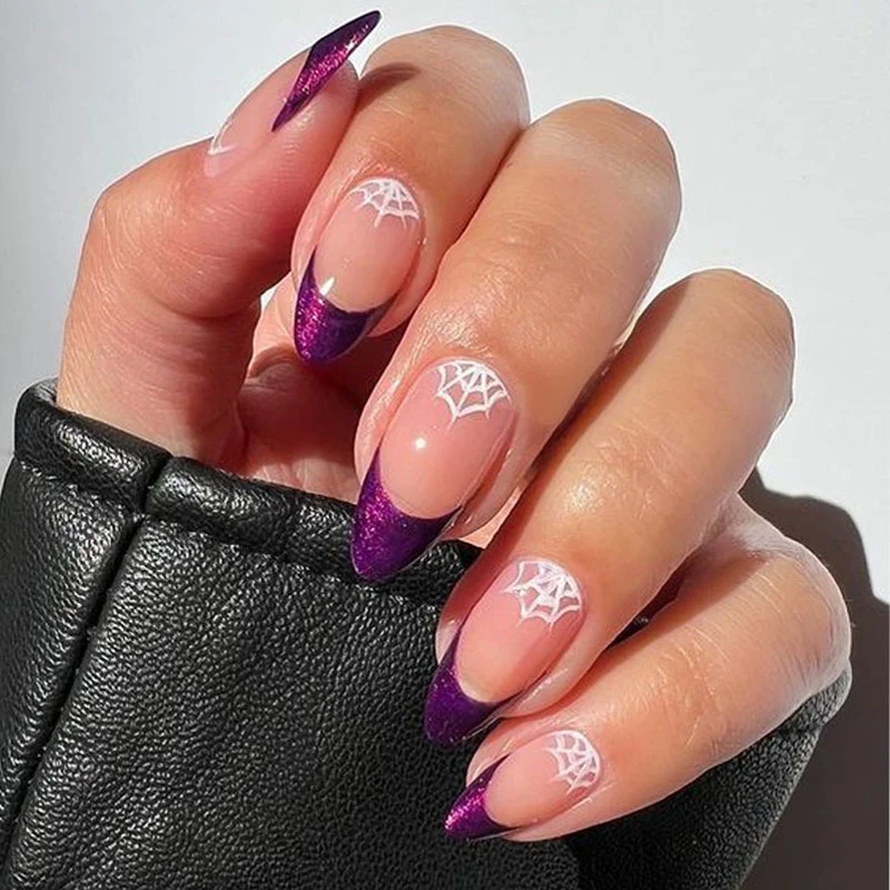 Artistic Spiderweb Press-On Nail Set Stornfield