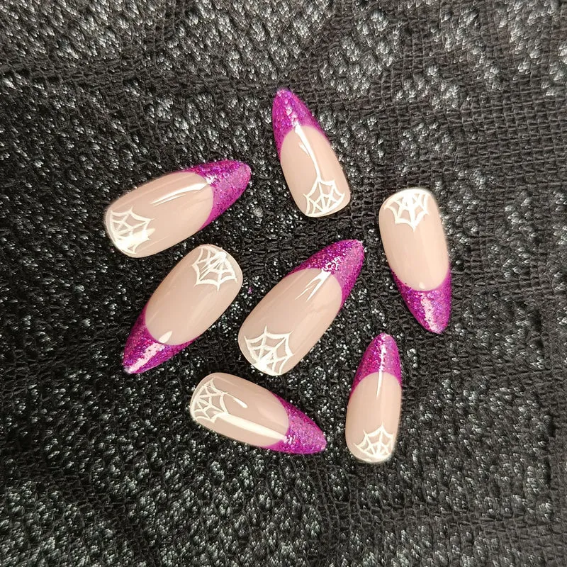 Artistic Spiderweb Press-On Nail Set Stornfield