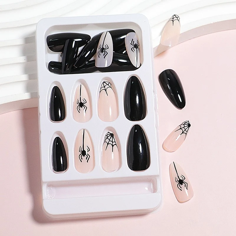 Artistic Spider Design Press-On Nails Stornfield