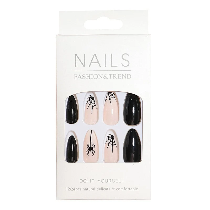 Artistic Spider Design Press-On Nails Stornfield