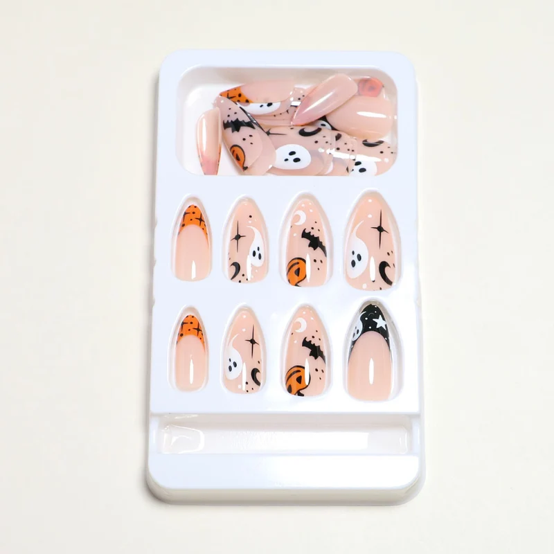 Artistic Halloween-Themed Press-On Nail Set Stornfield 1789805113