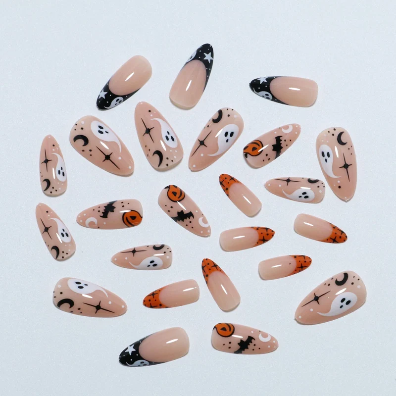 Artistic Halloween-Themed Press-On Nail Set Stornfield 1789805113