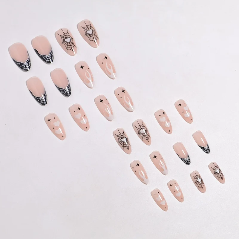 Artistic Halloween-Themed Press-On Nail Art Stornfield 1789805114