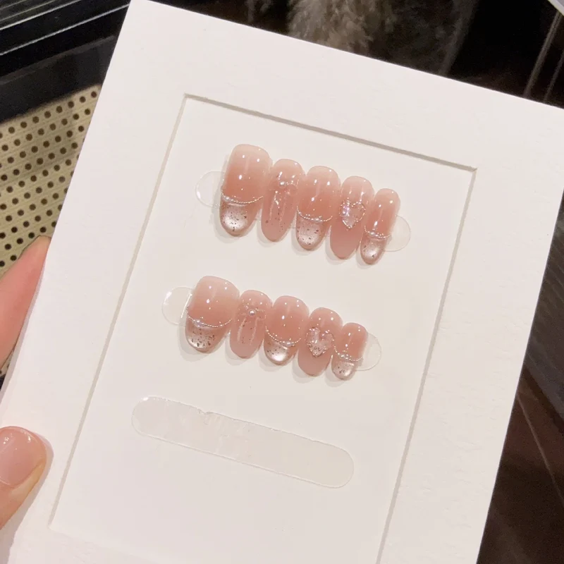 Elegant French Tip Press-On Nails Stornfield 1789800744