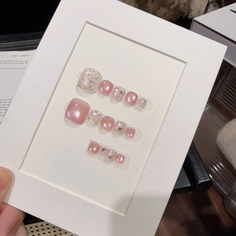 Decorative Rhinestone Press-On Toe Nails Stornfield