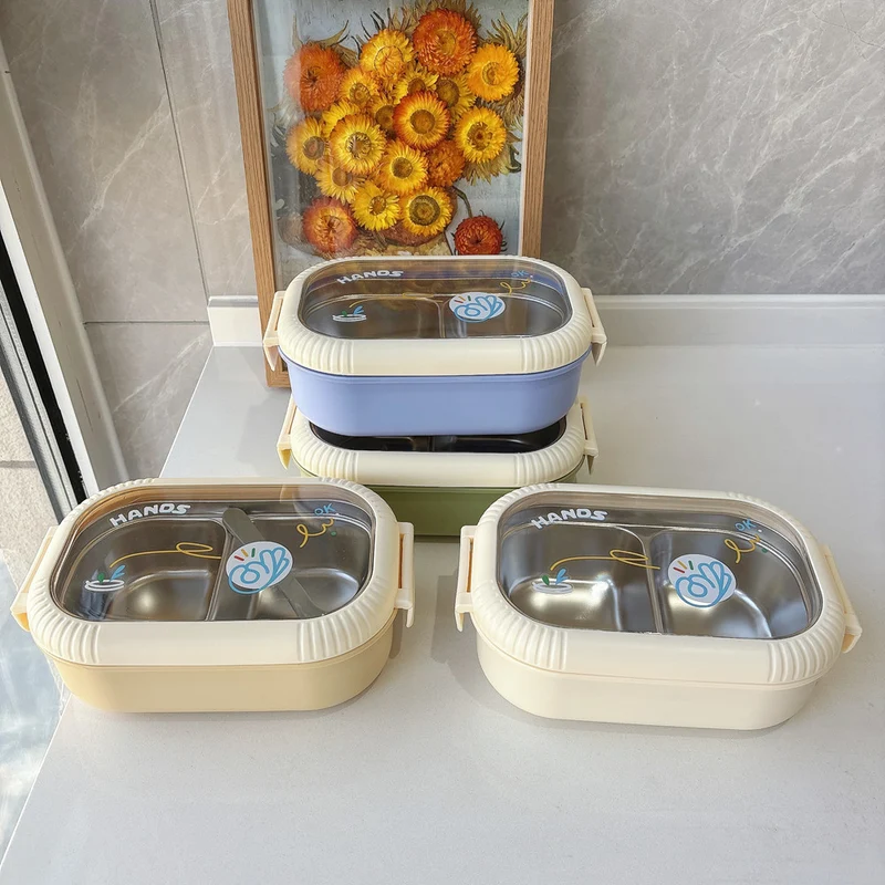 Multi-Compartment Glass Food Storage Container