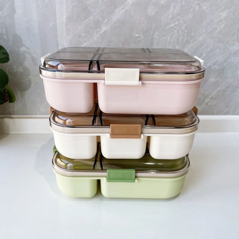 Multi-Compartment Food Storage Bento Container