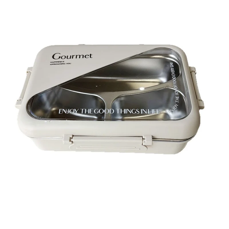 Multi-Compartment Durable Stainless Steel Food Storage