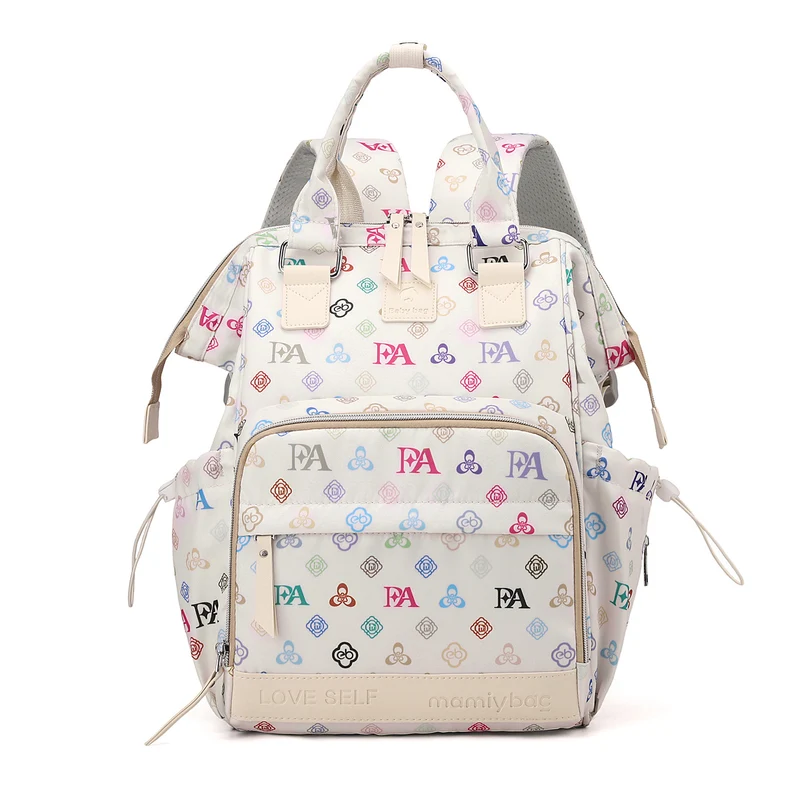 Verspielter Grafikdruck Baby Windel Rucksack Karnz